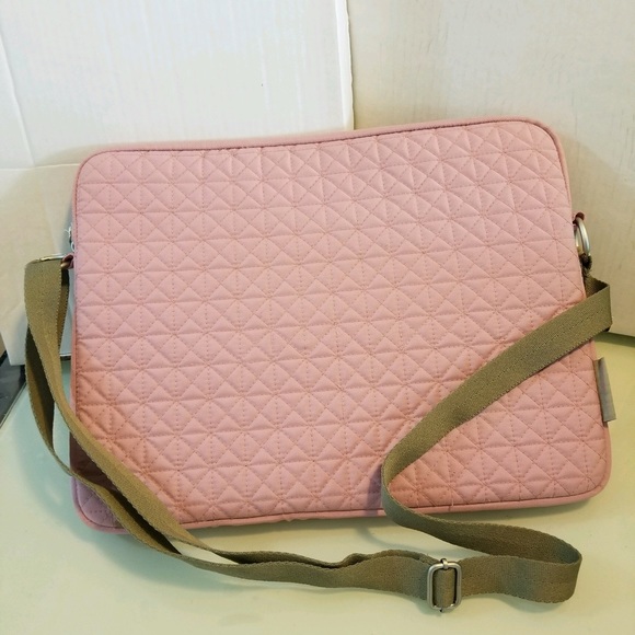 pink laptop messenger bag